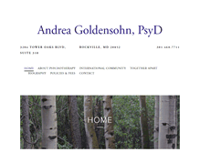 Tablet Screenshot of andreagoldensohn.com